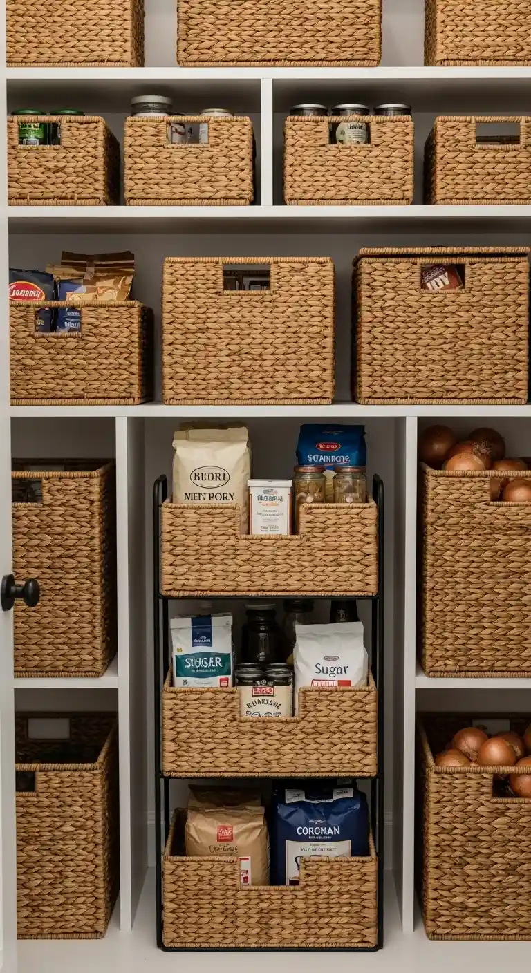 9. Incorporate Tiered Baskets