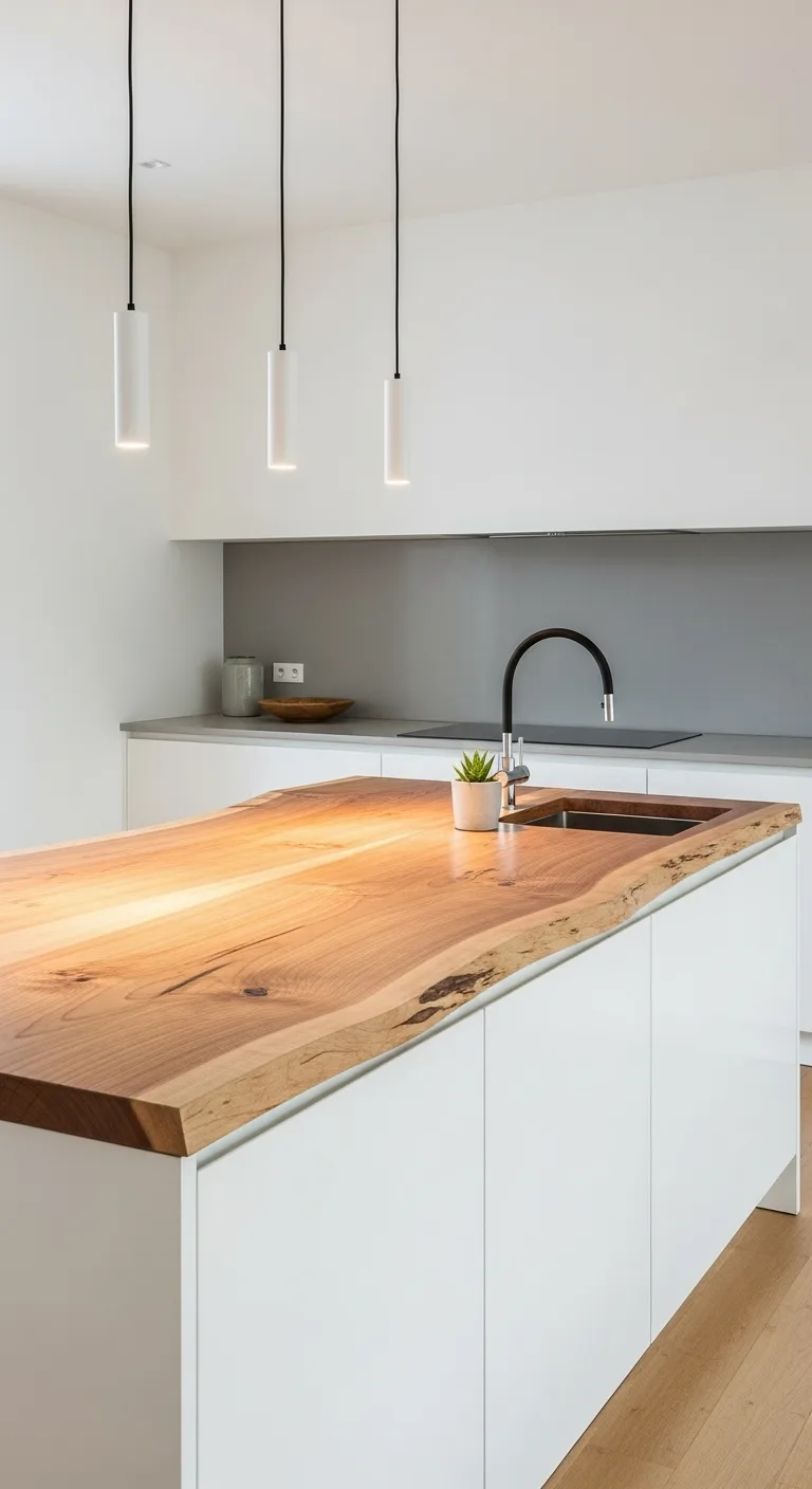 Maple Slab with Minimalist Design