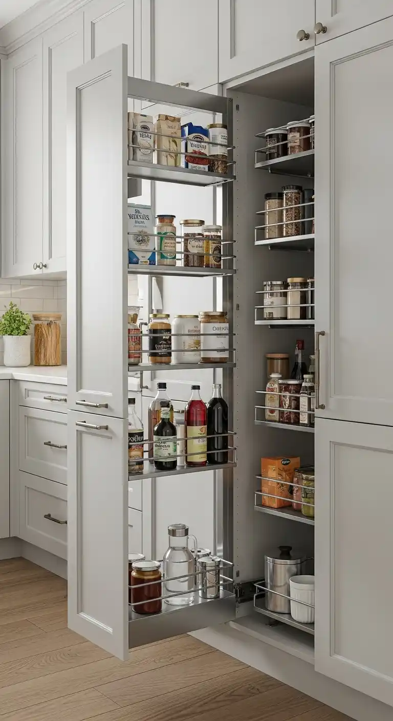 9. Maximize with Pull-Out Pantries