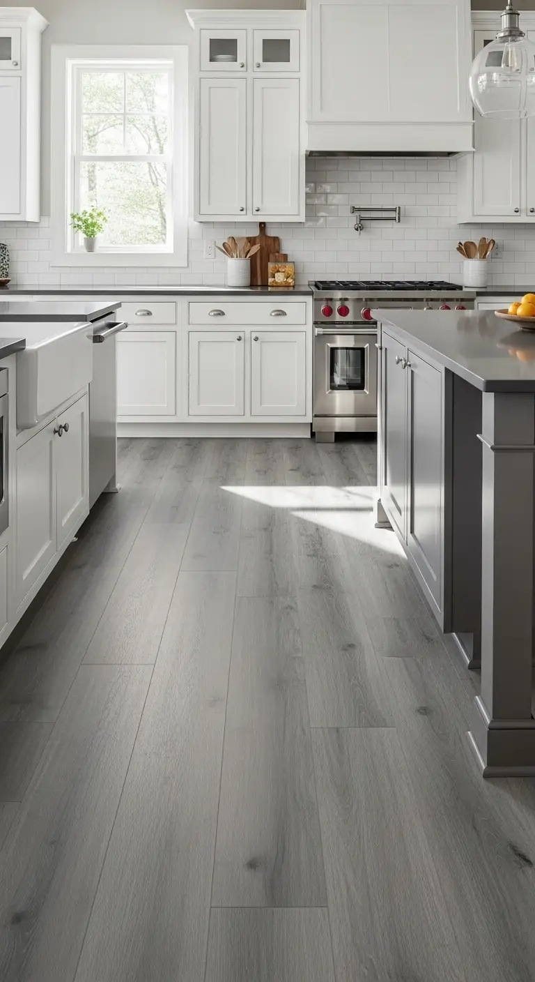 9. Misty Gray Laminate Planks