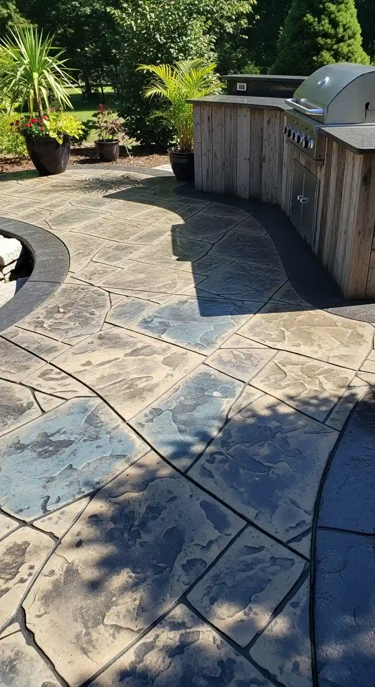 9. Stamped Concrete