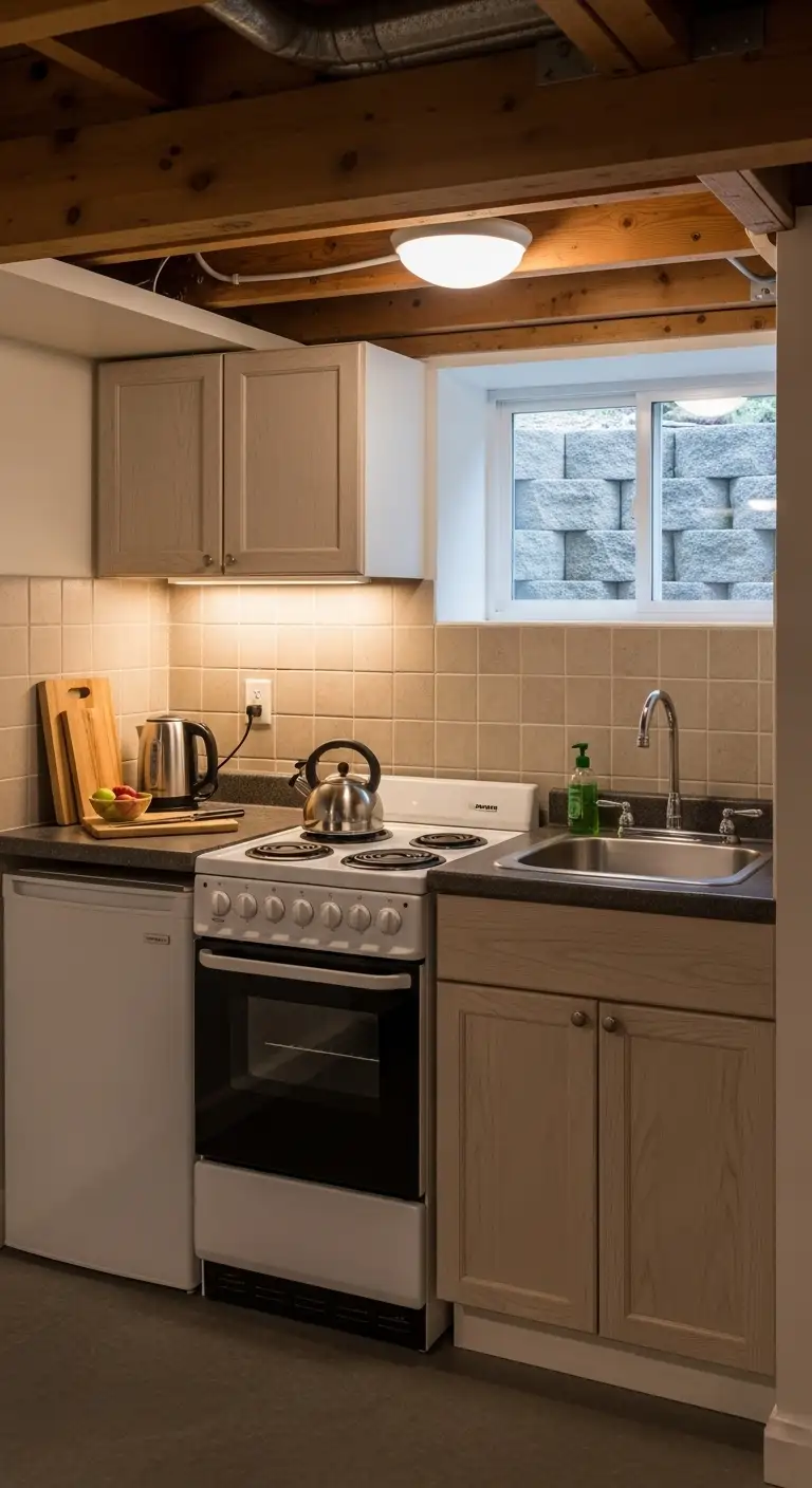 Before You Start: Planning Your Basement Kitchenette with Stove
