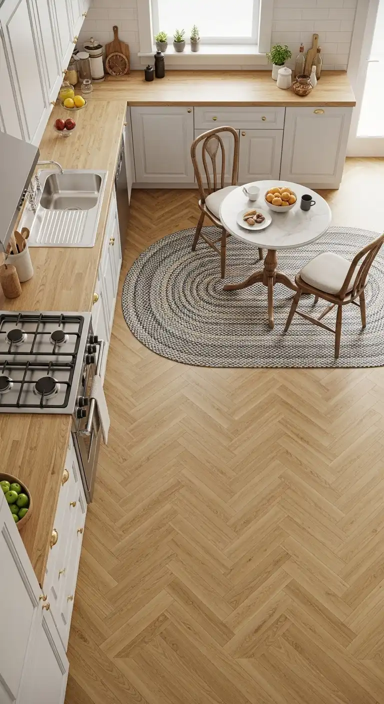 Benefits of Using Small Kitchen Flooring Ideas