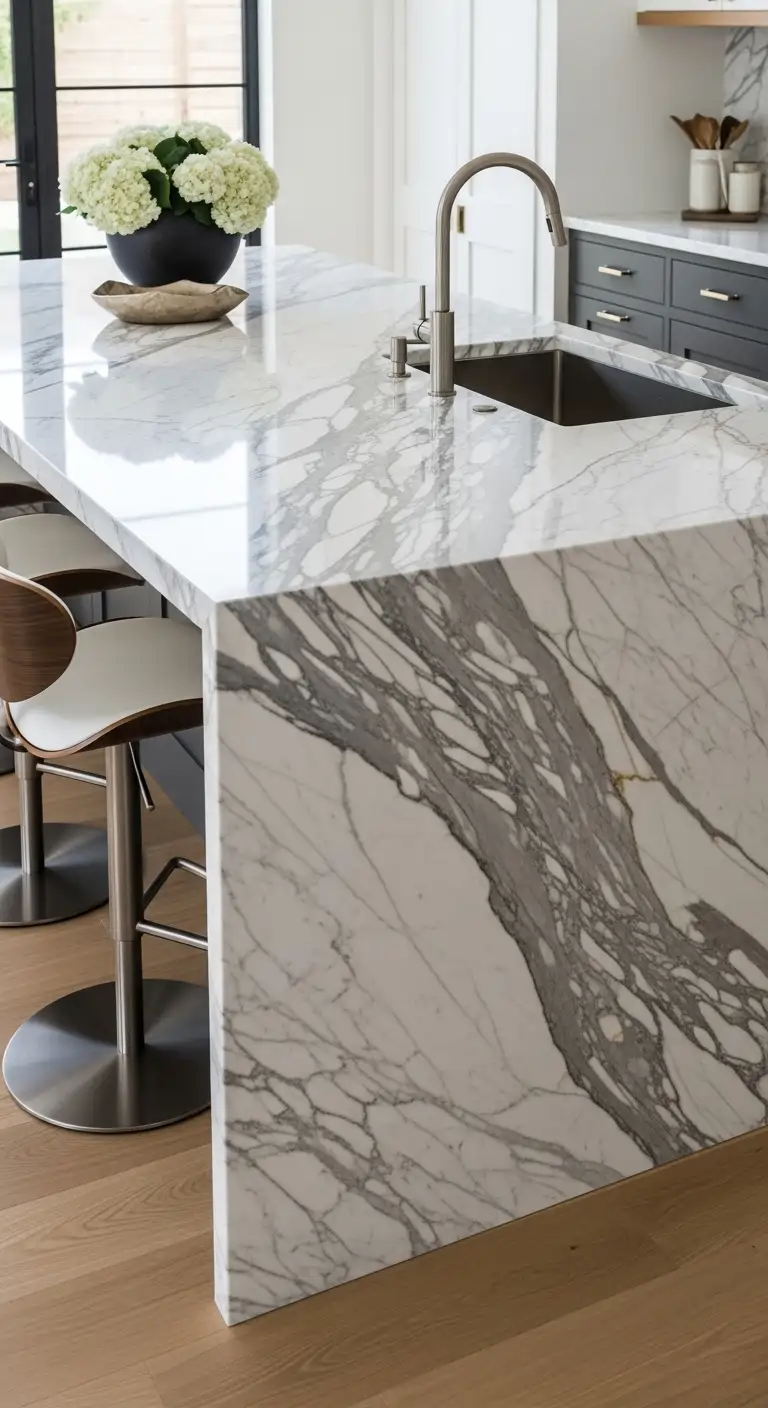 Caring for Calacatta Marble Kitchen Islands