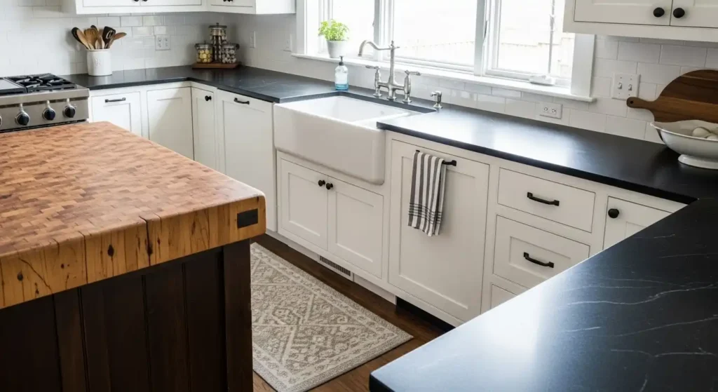 Countertops Mixing the Old and New