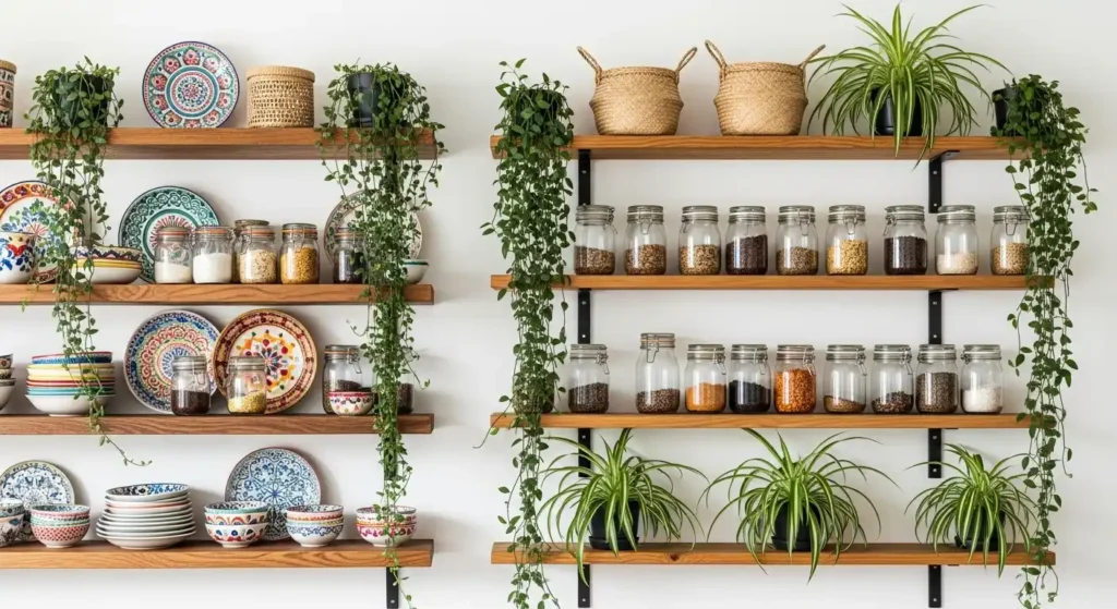 Design Styles for Open Kitchen Shelving