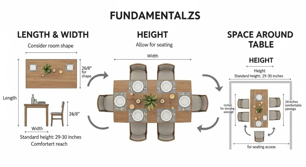 Dining Table Size Fundamentals