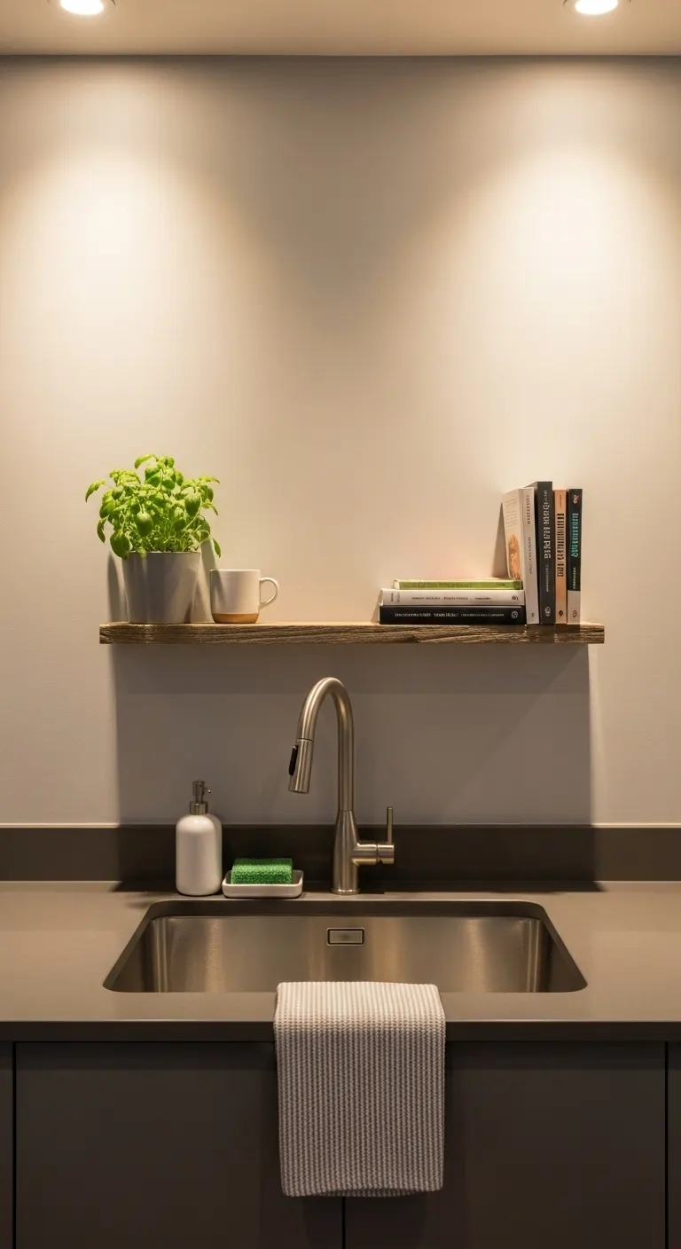 How to Brighten a Windowless Sink Area