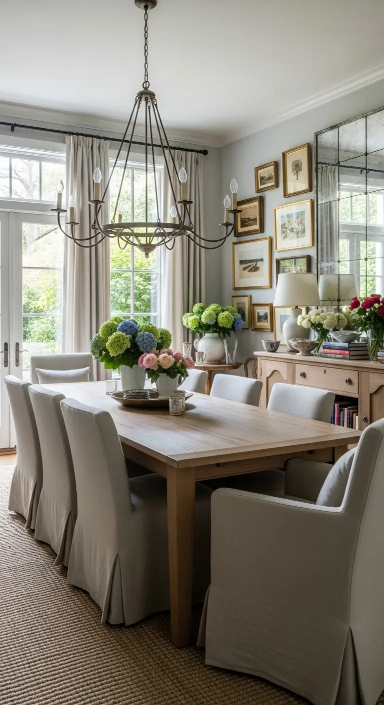 How to Infuse Your Dining Room with Nancy Meyers Charm