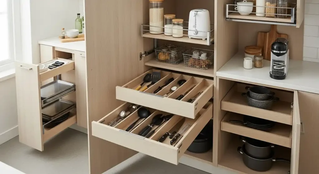 Innovative Cabinet and Drawer Organization