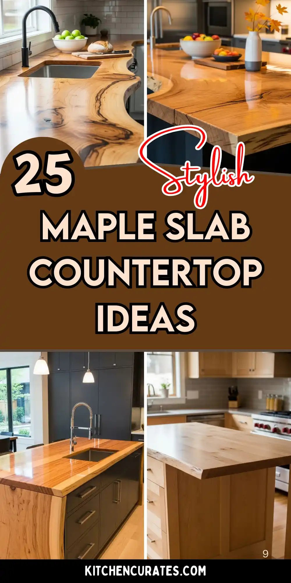 Maple Slab Countertop