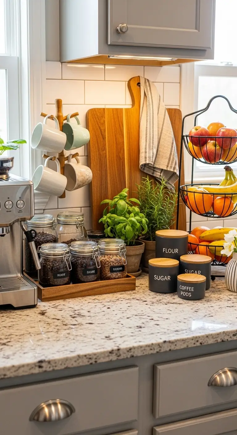 Maximizing Counter Space Before Organizing