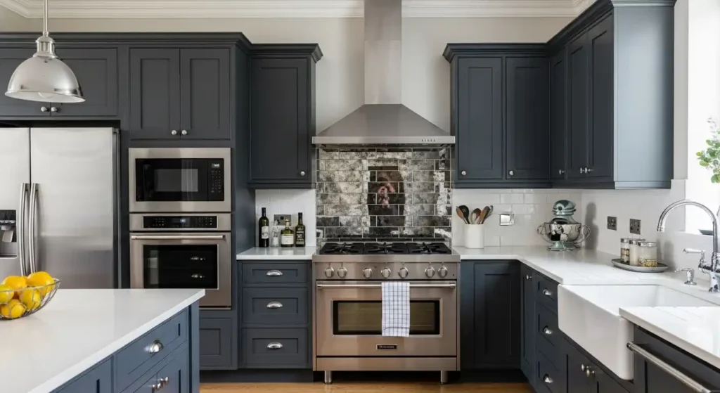 The Power of Light Reflection in a Dark Kitchen