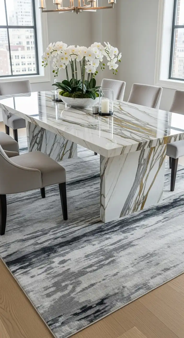 Why Calacatta Marble Dining Tables Are So Coveted