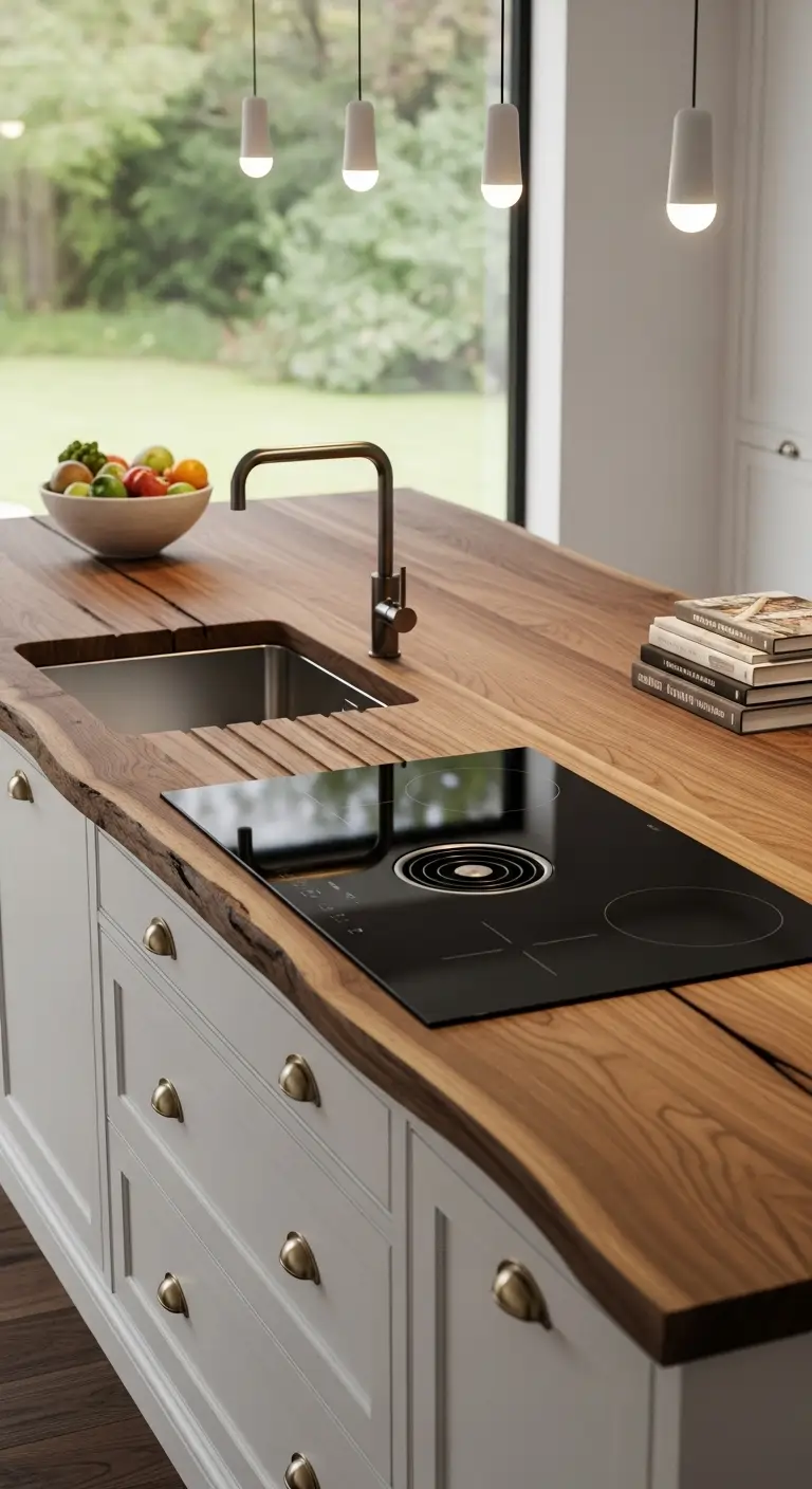 Why Choose Wood Slab Kitchen Countertops