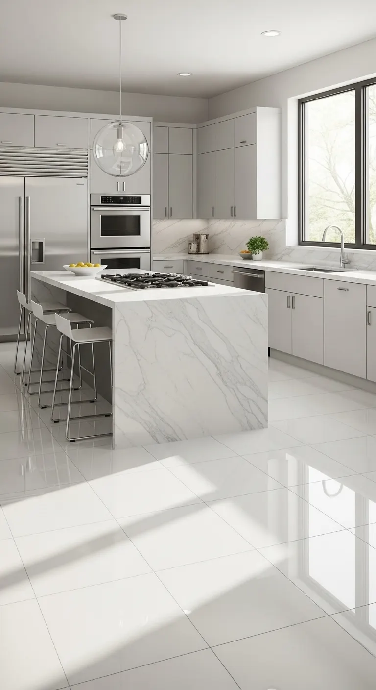 Why White Kitchen Flooring Is a Smart Choice
