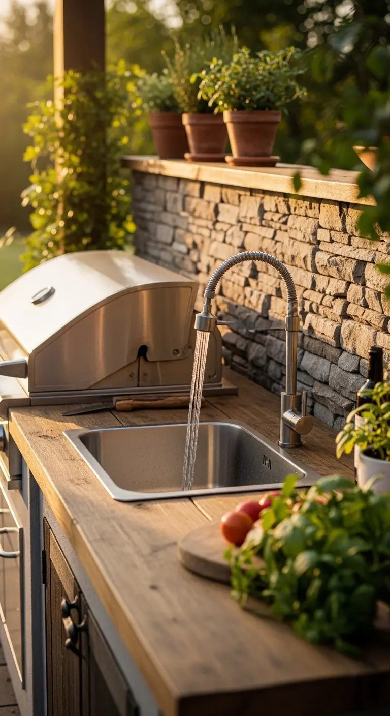 Why an Outdoor Kitchen Sink is Essential
