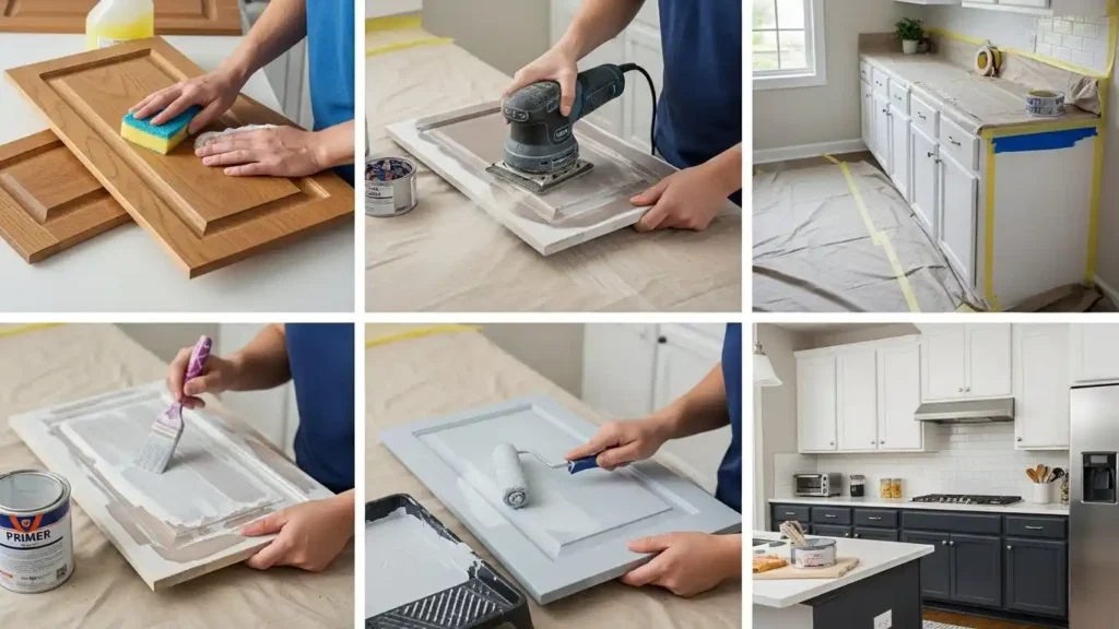 Can Kitchen Cabinets Be Repainted 1