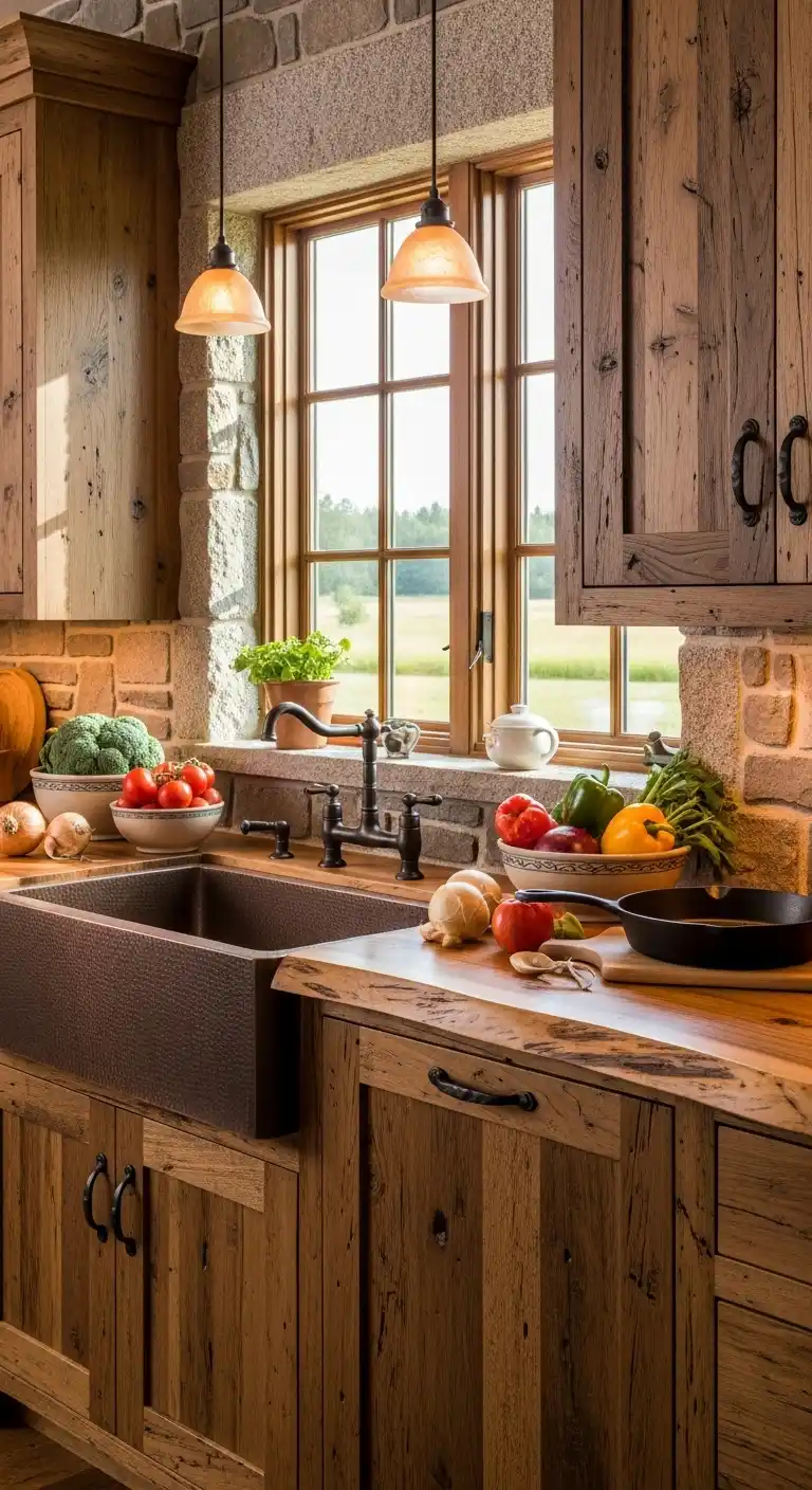 17. Rustic Wood Cabinet Doors