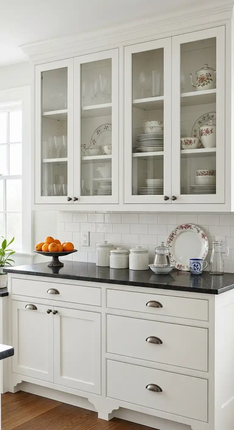 5. Glass Front Cabinets For A Vintage Display