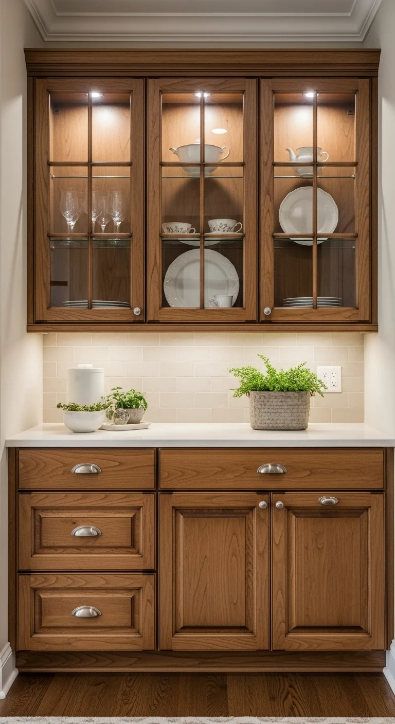 Glass-Front "Mullion" Doors for Visual Depth