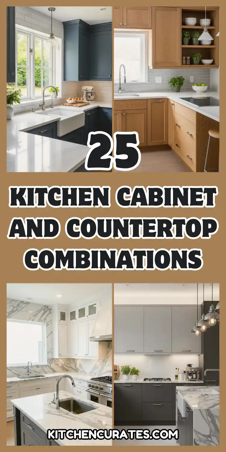 Kitchen Cabinet and Countertop Combinations