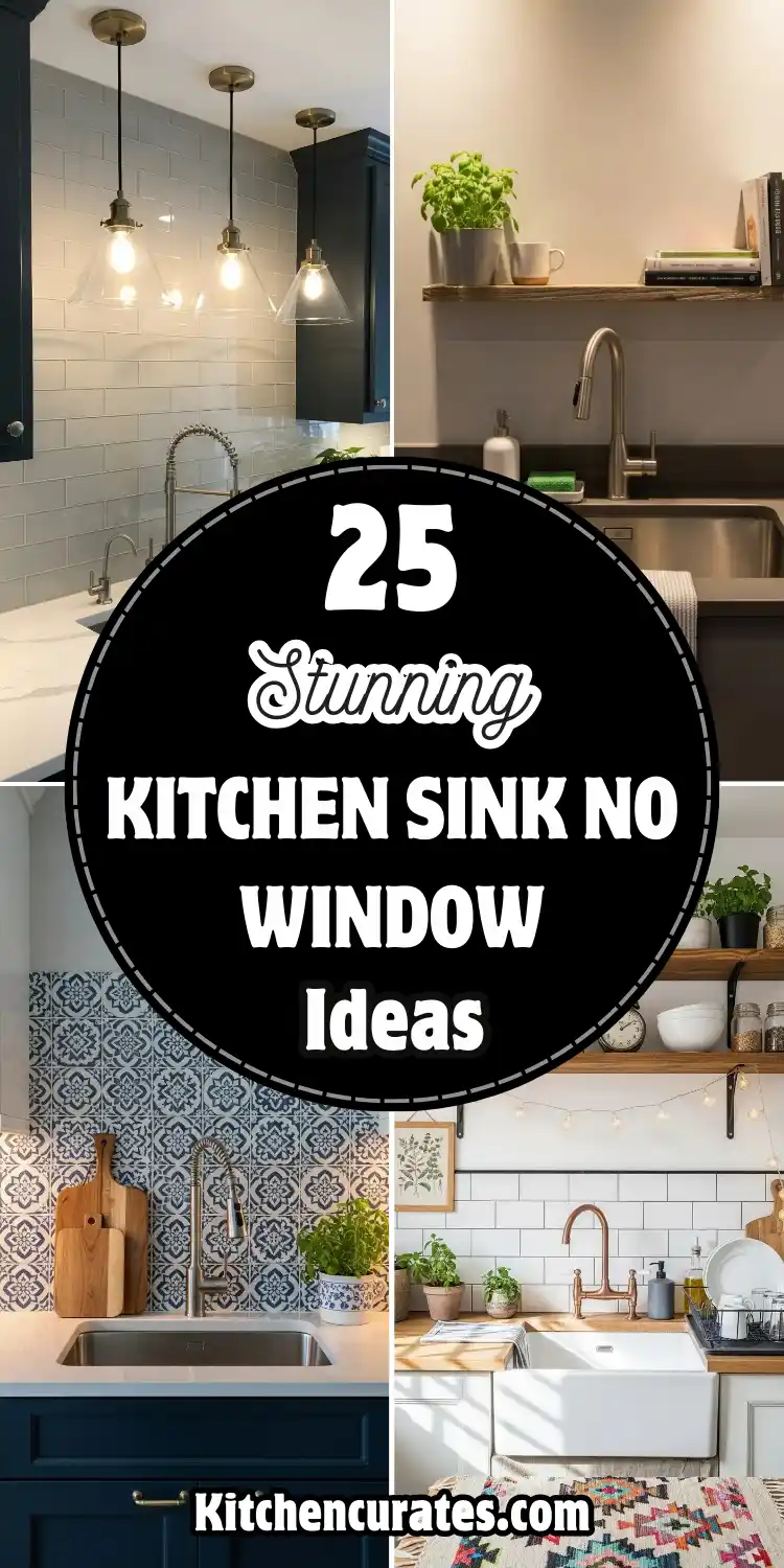 Kitchen Sink No Window Ideas