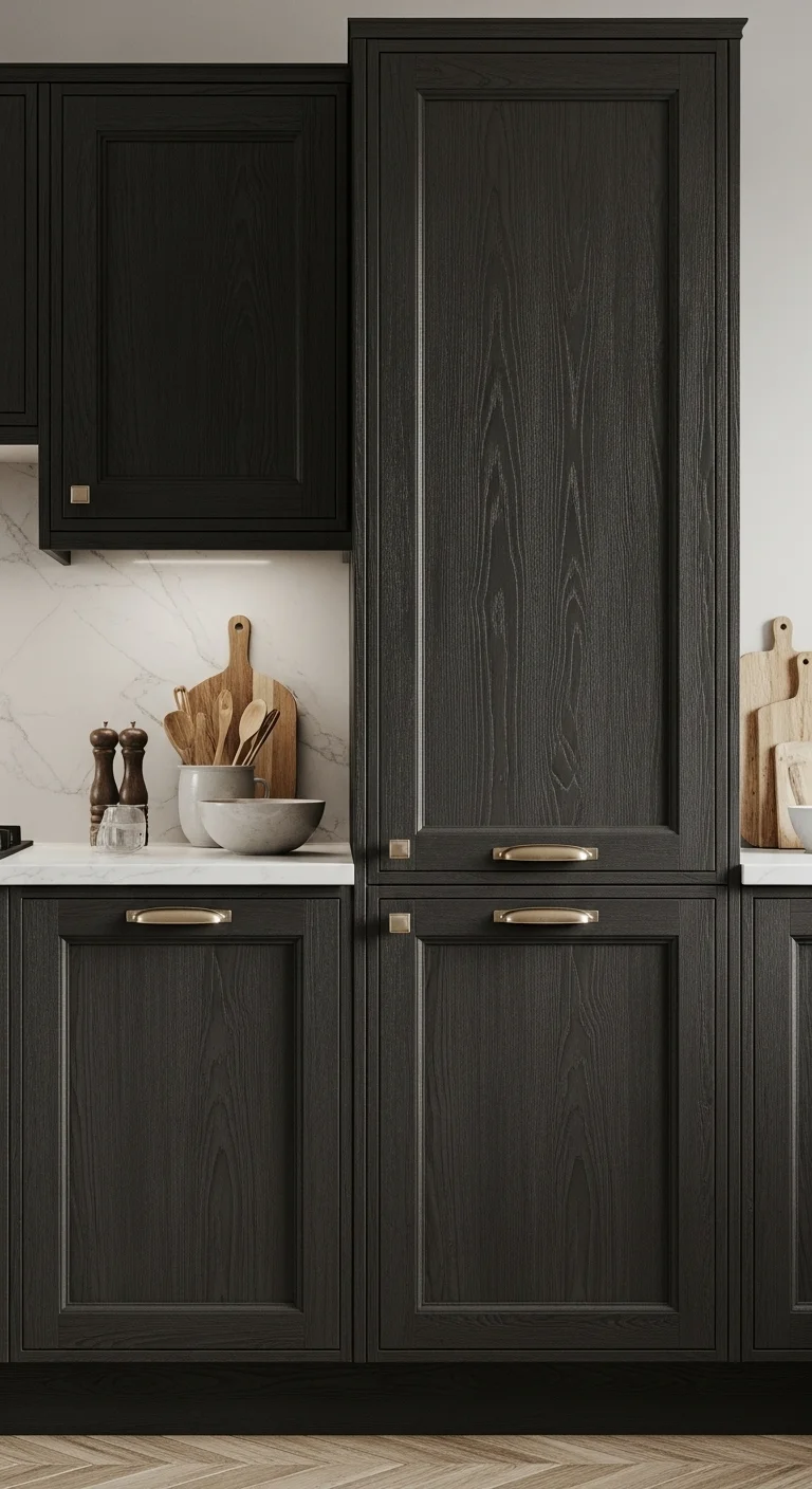 Moody Cabinets with Textured or Woodgrain Finishes