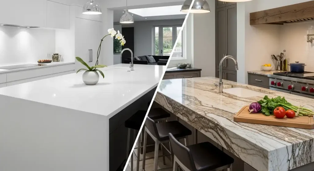 Comparing Maintenance Porcelain vs. Natural Stone