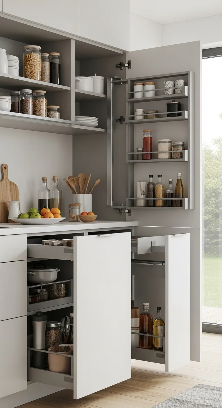 Functional Storage Solutions For A Clutter Free Kitchen