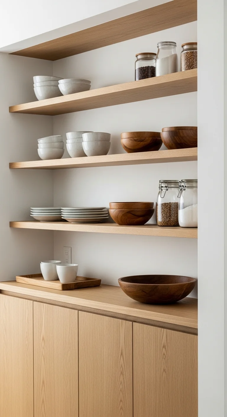 Open Shelving To Add Lightness And Balance