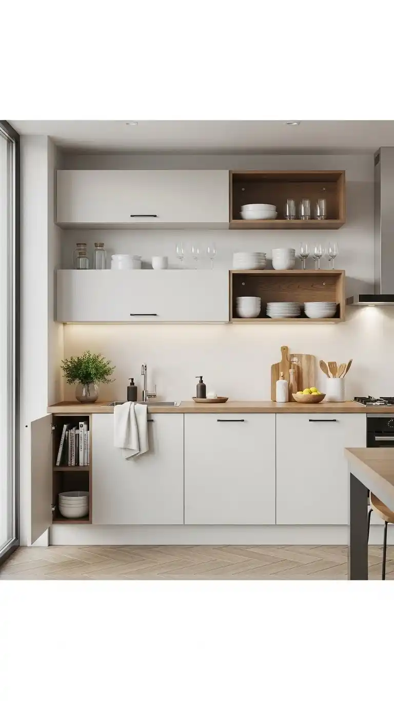 1. Floating Wall Cabinets