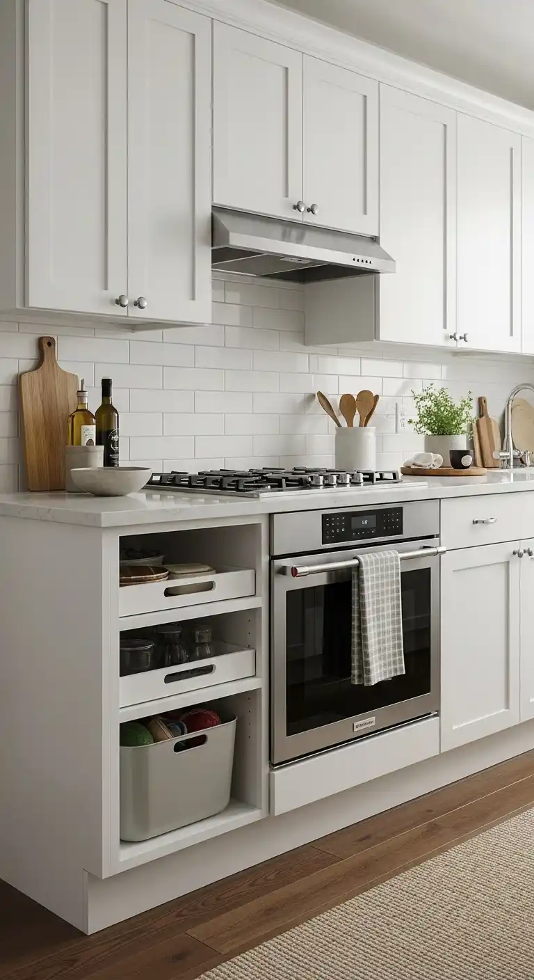 10. Shallow Depth Cabinets To Save Floor Space