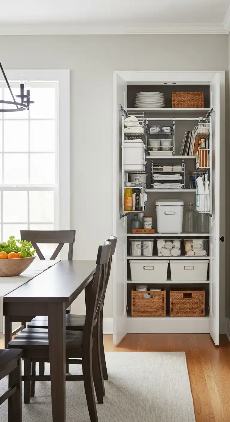 11. Smart Small Pantry Storage Ideas For Large Dining Rooms