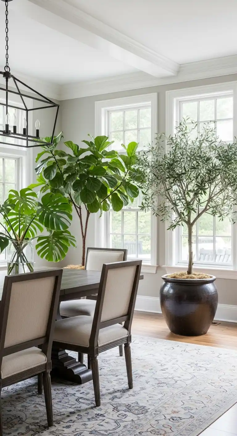 12. Bring The Outdoors In With Large Potted Plants