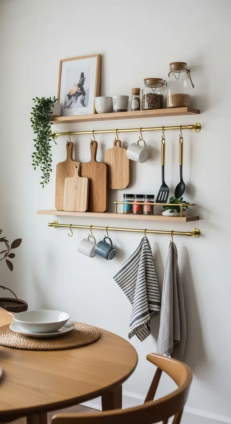 12. Hang A Functional Pegboard Or Rail System