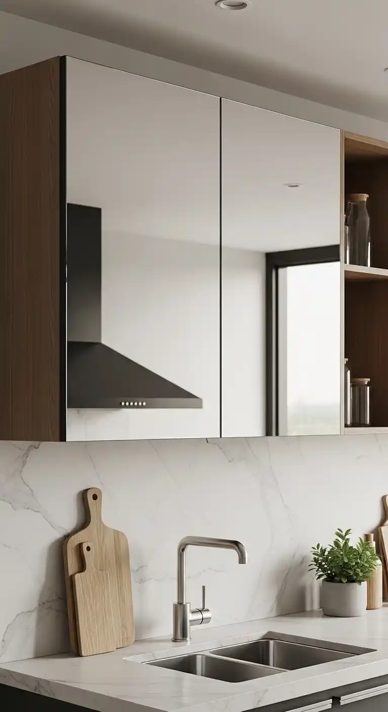 13. Mirror Front Cabinets