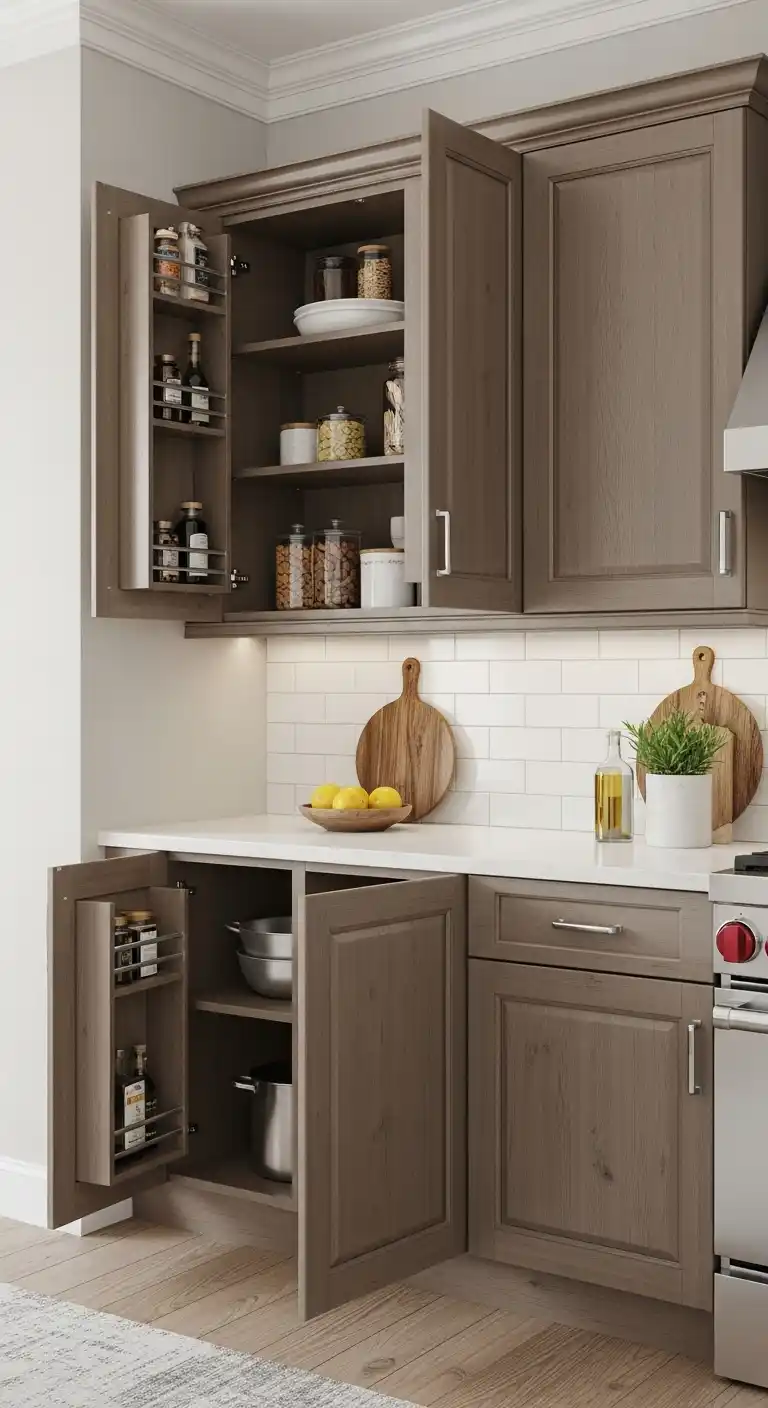 13. Multi Level Wall Cabinets