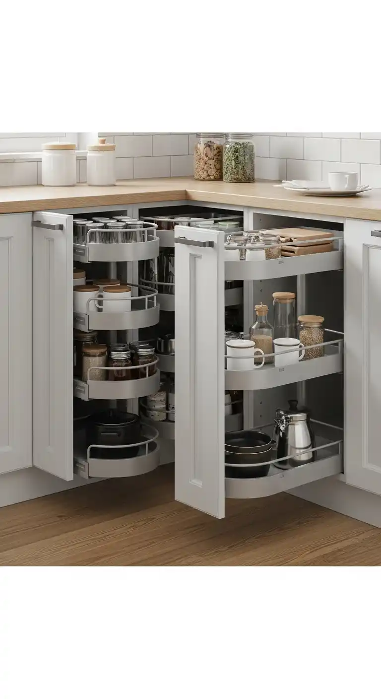 14. Corner Drawers Instead Of Traditional Cabinets