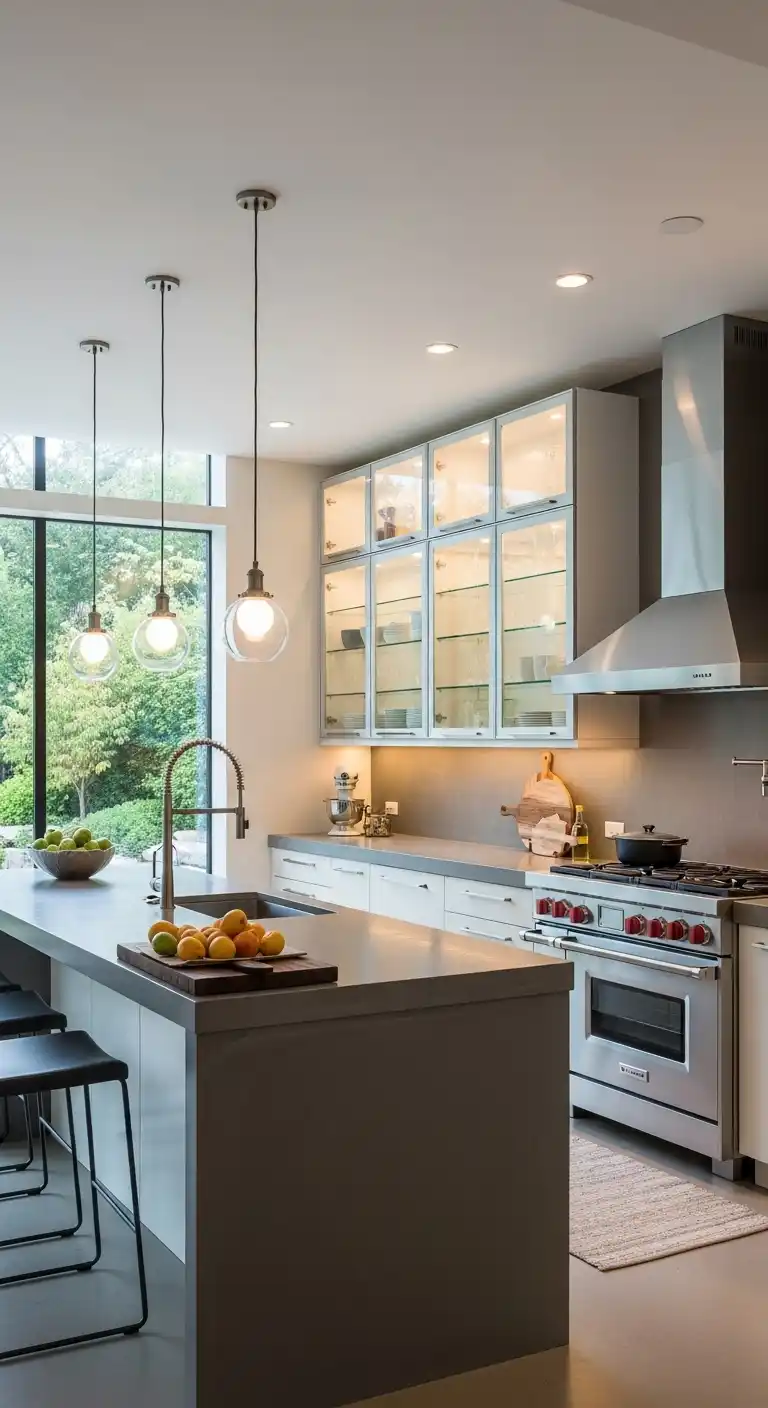 15. Floating Glass Cabinets