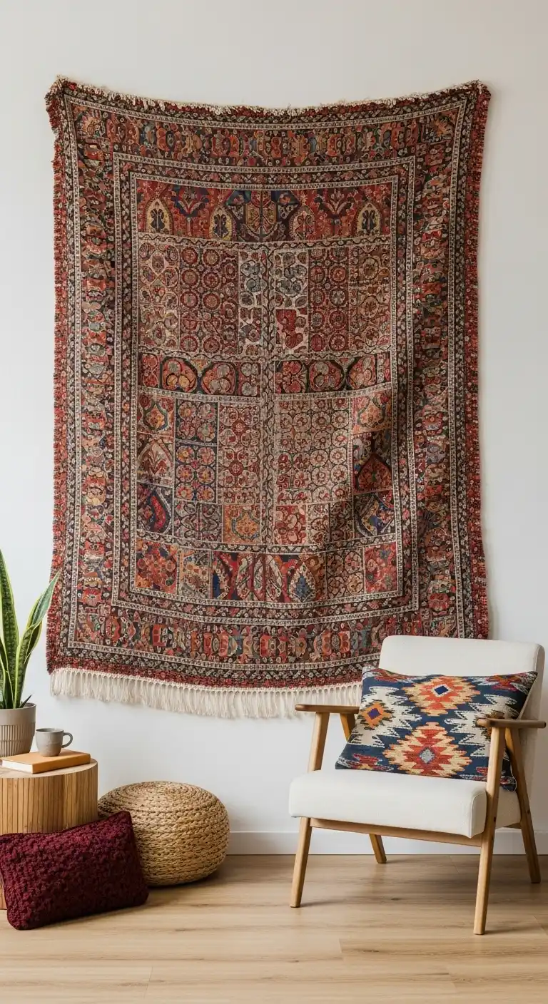 15. Showcase A Tapestry Or Textile Art