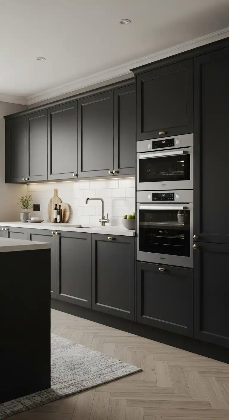 17. Black Matte Cabinets