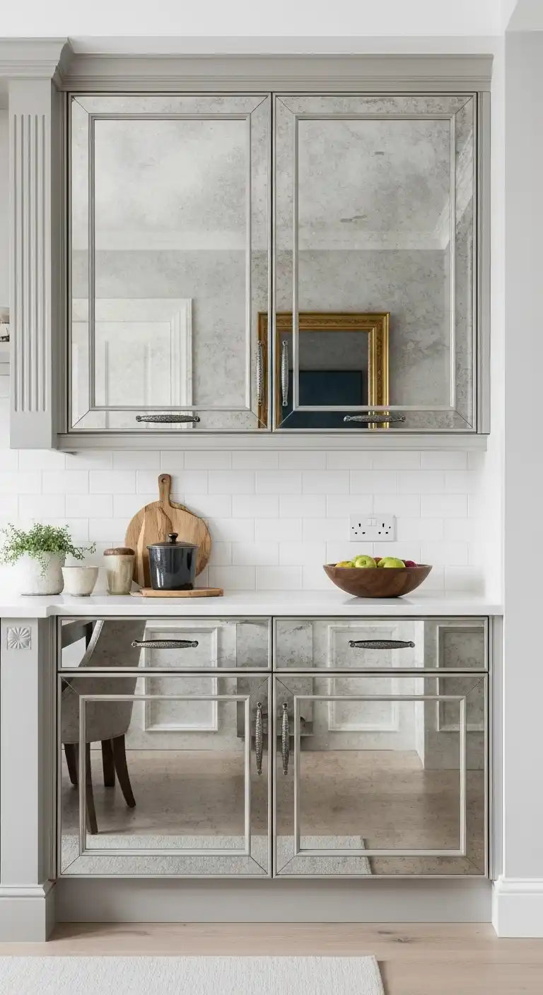 17. Mirror Front Cabinets