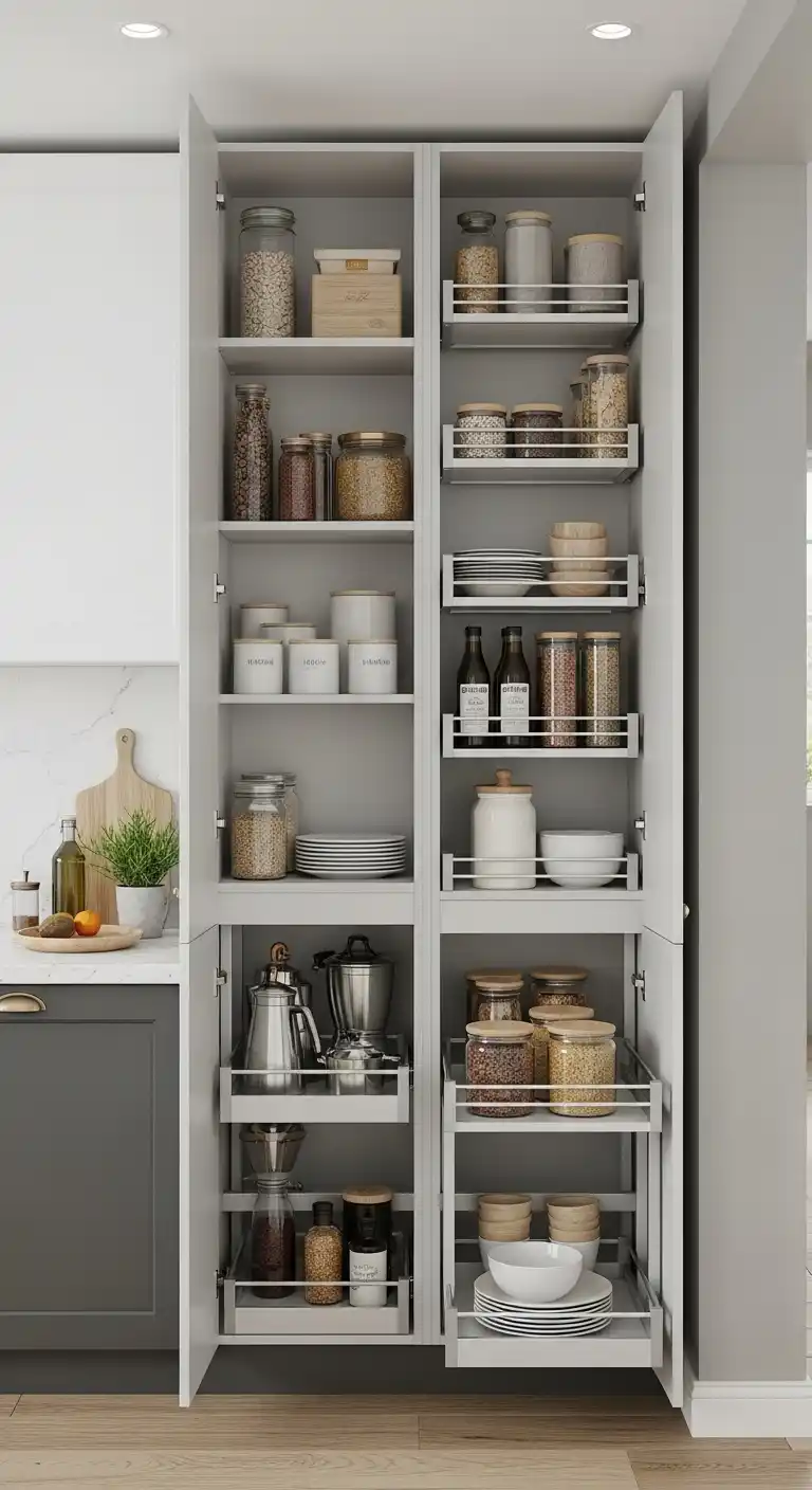 17. Vertical Storage Cabinets For Space Efficiency