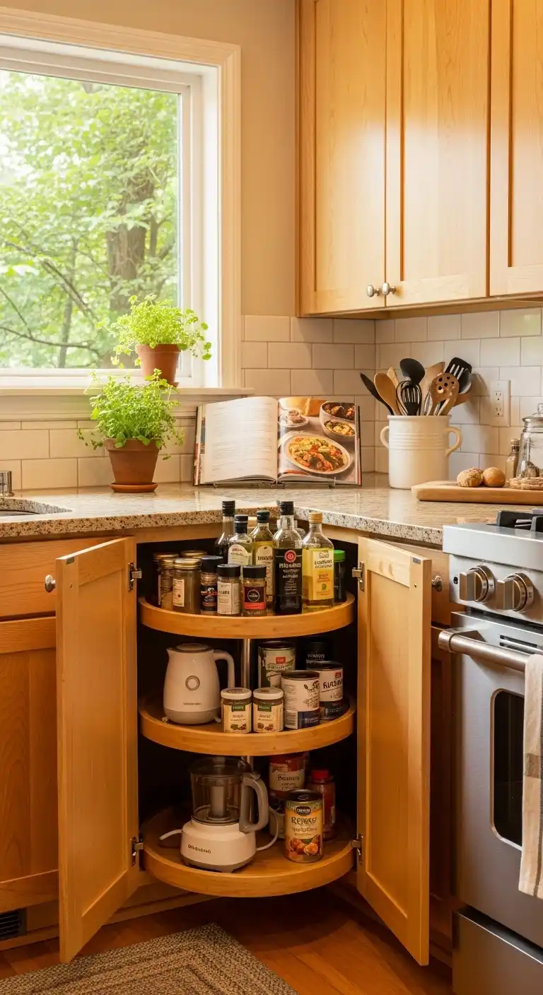 18. Corner Lazy Susans