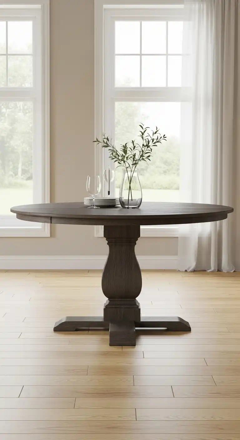 2. Choose A Round Pedestal Table