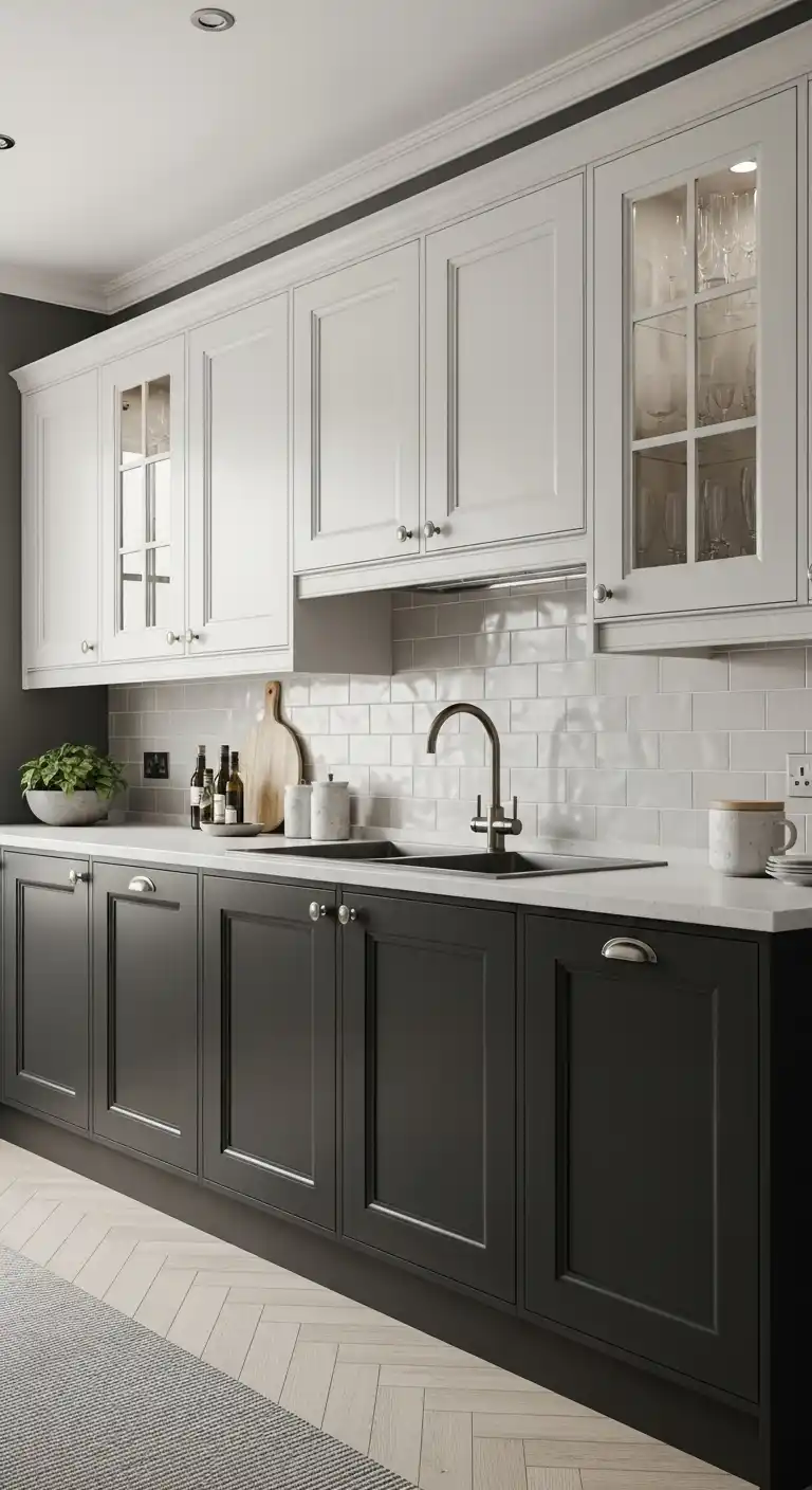 2. Two Tone Cabinetry For Visual Depth