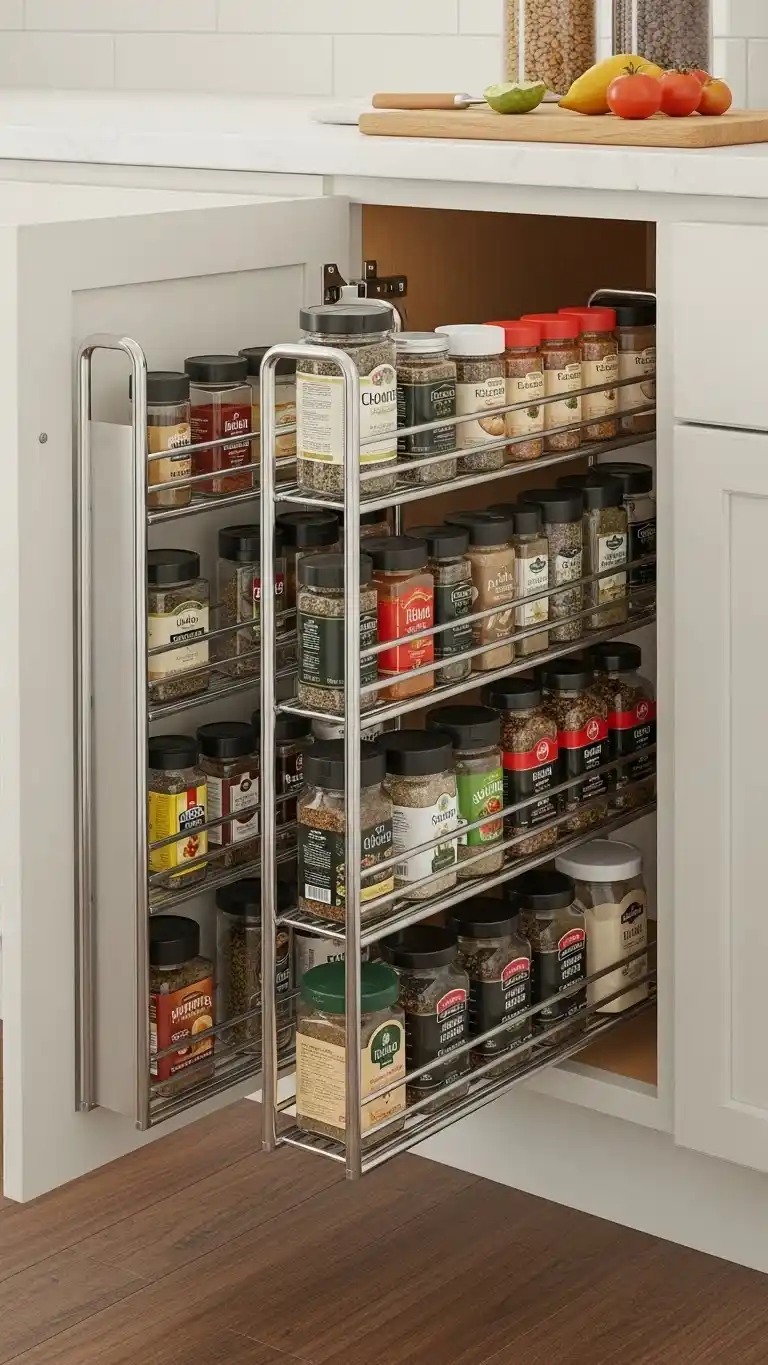 20. Built In Spice Racks