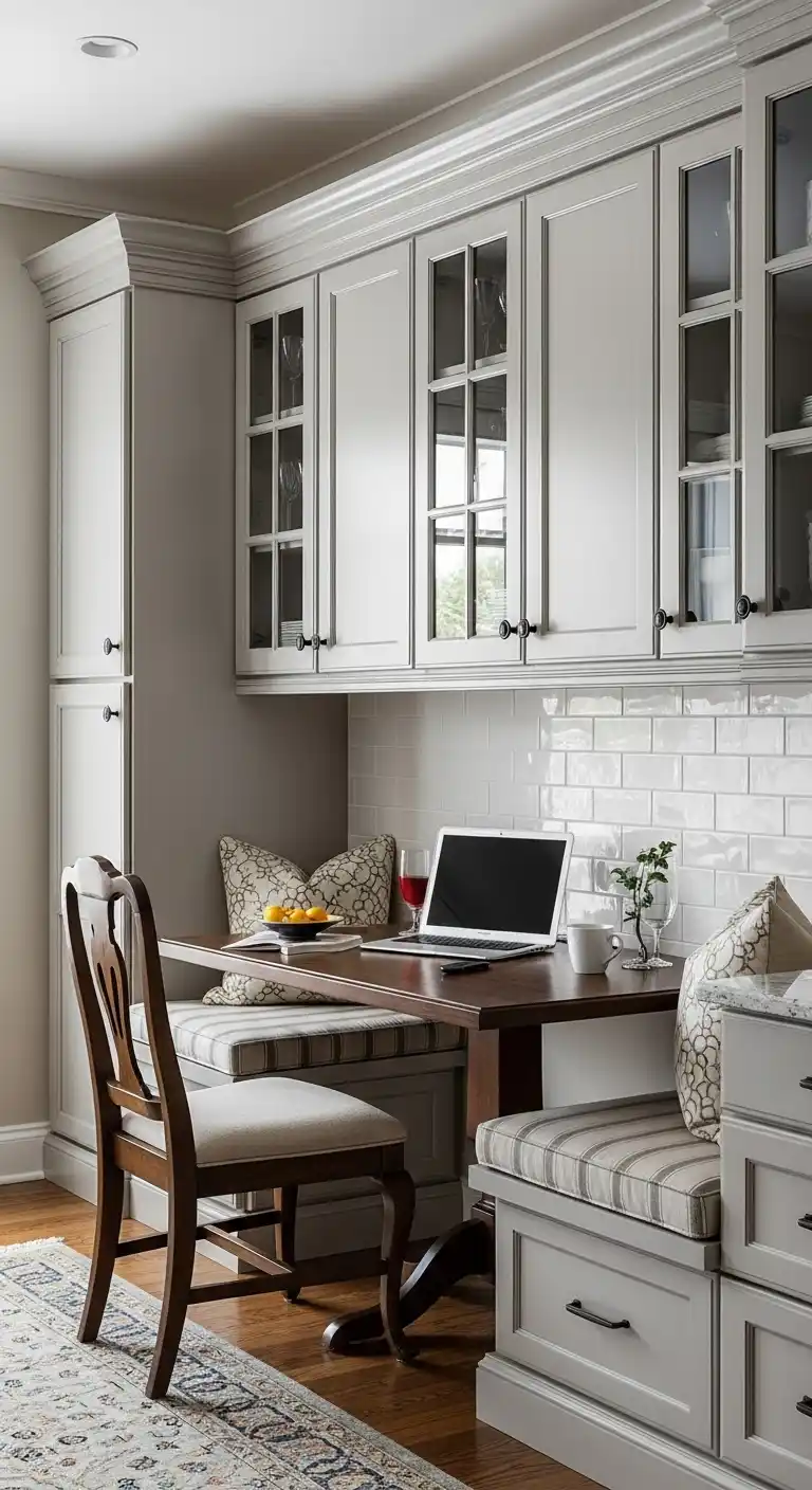 20. Cabinet Walls With Integrated Seating