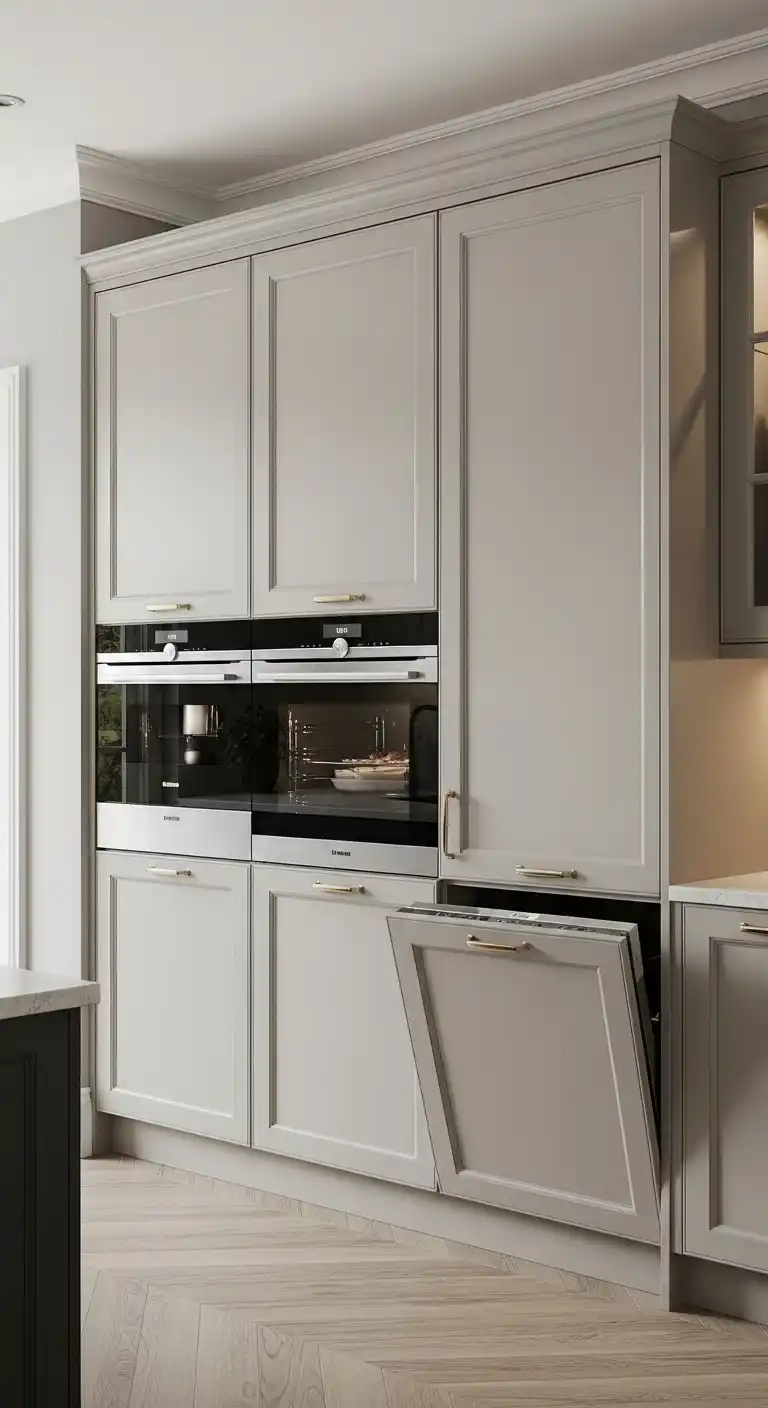 20. Hidden Appliance Cabinets For Minimal Clutter